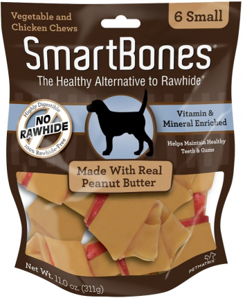 SmartBones Mantequilla de Maní Small para perro